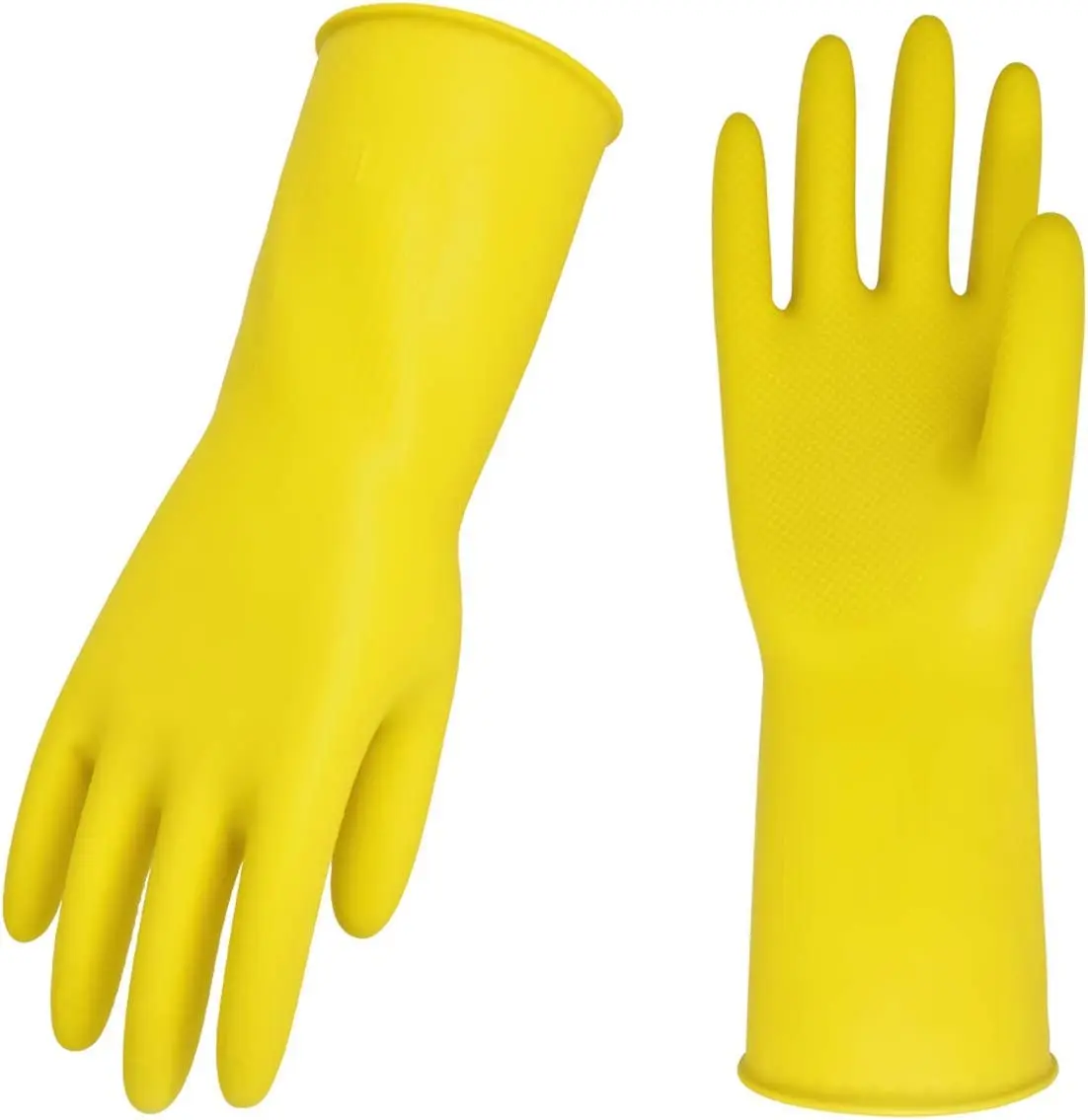 Hot Sale Cheap Thin Yellow Rubber Household Hand Gloves Latex Blue Dish Washing Gloves Cleaning Gloves Dipped