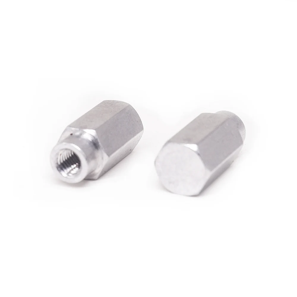 OEM custom service CNC turning part fastener adapter electric nut accessories hexagonal nut with aluminum for machinery