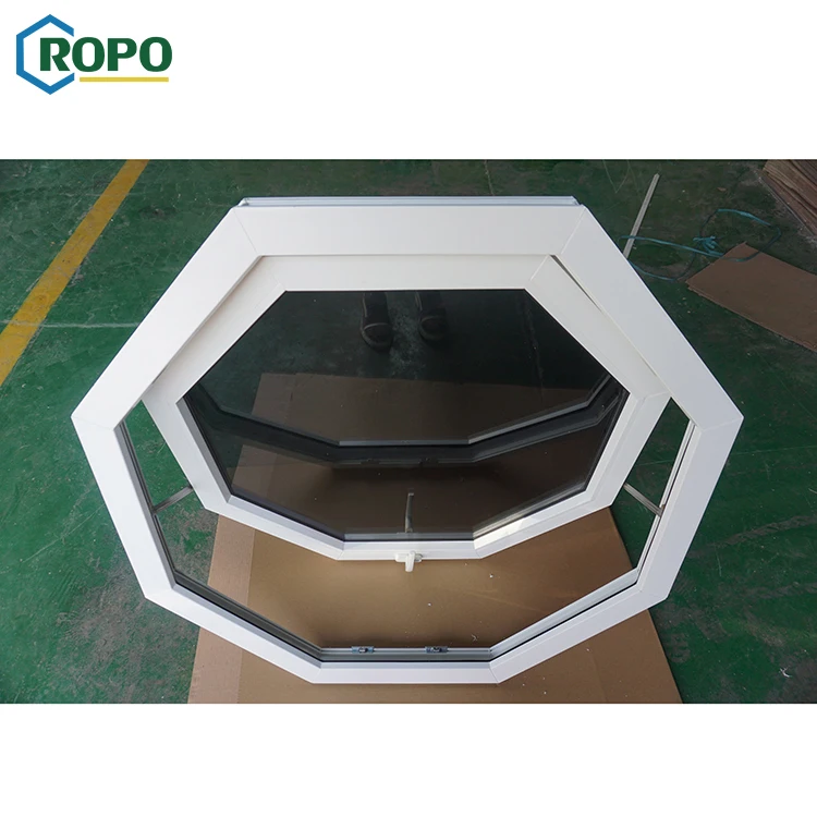 AS2047 hurricane impact waterproof Heat Insulated Octagon Outward Opening Awning Window