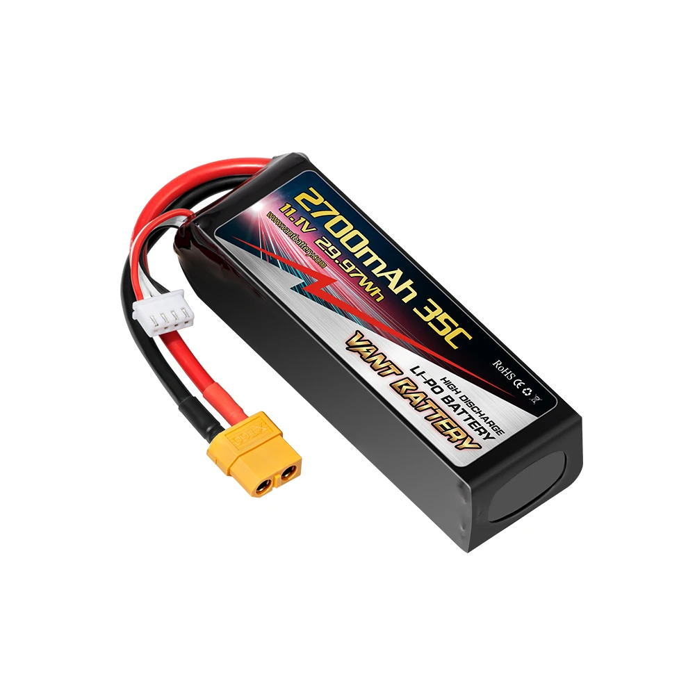 Vant battery 3S Lipo Battery 11.1V 2700mAh 35C  with XT60 Connector for uav ,mini drone