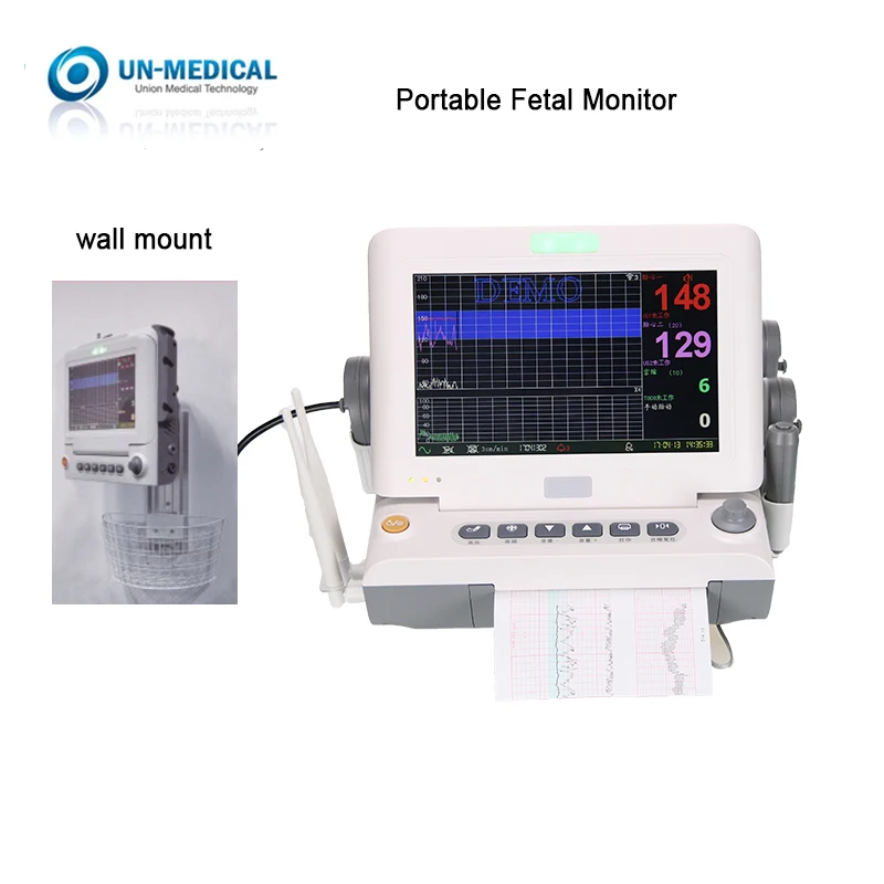 
UN-Medical UNL8-ME 10.2 inch 90 Degrees Foldable Wireless Maternal Fetal Mother Doppler 