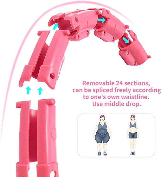 Professional  Detachable Fitness Hula hooping hoops gym equipment Sports Workout Exercise Weight loss hula ring hoop