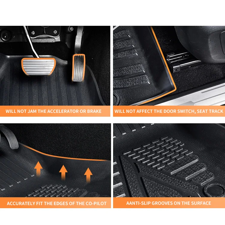 Non Slip Protective Mats 3D  TPE  car mat wholesale car floor mats  for 2019  Dodge ram 1500  2020 2021