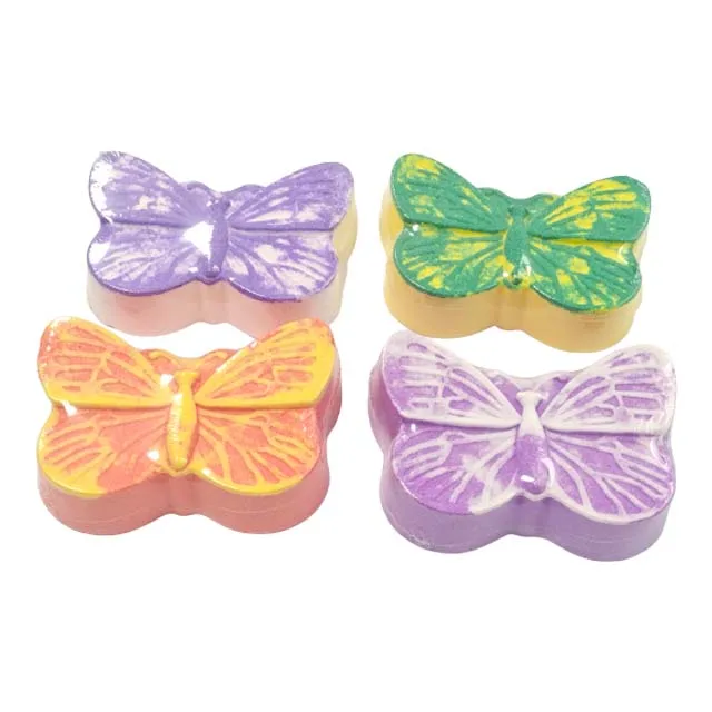 Wholesale Animal Natural Organic Bubble Oem Custom Colorful Bath Relax Spa Christmas Gift Fizzier Butterfly Shape Bath Bomb