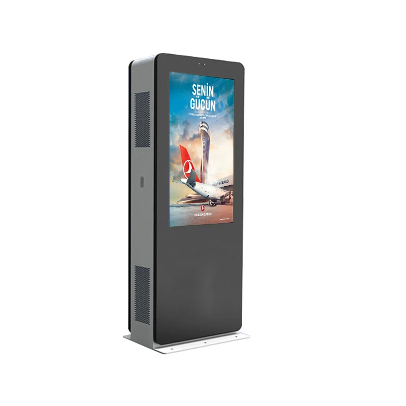 Totem Outdoor Advertising Led Screen Price Kiosk Machine Photo Booth 55 Inch Touch Display Digital Drive Thru Menu Board