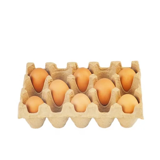 White Wholesale 15 Cells Paper Egg Carton Box plastic free pulp egg carton tray supermarket transparent