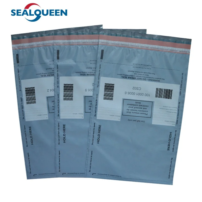 Customized Printed Self Sealing Plastic Deposit Security Envelope Tamper Evident Bag