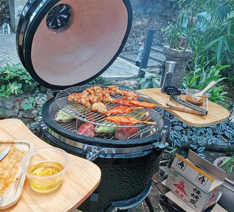 
Outdoor Portable Large 21 inch German Bbq Kamado Grill Ceramic Egg Bbq Kamado Joe 