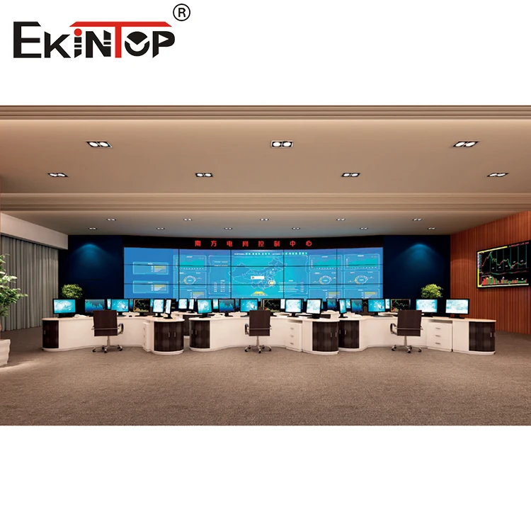 Ekintop High-End LED Security Command Center Monitor Console Desk Customized Control Room Furniture