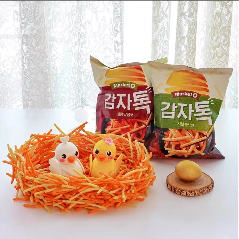 Wholesale French Fries Korean French Fries Potato Crisp Puffed Food Potato Stick 80g/bag