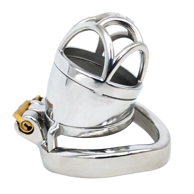 FRRK-21 Cock Cage Male Chastity Device Locked Cage Sex Toy Comfortable Cock Cage Adult Game Sex Toy Exercise Stainless Steel
