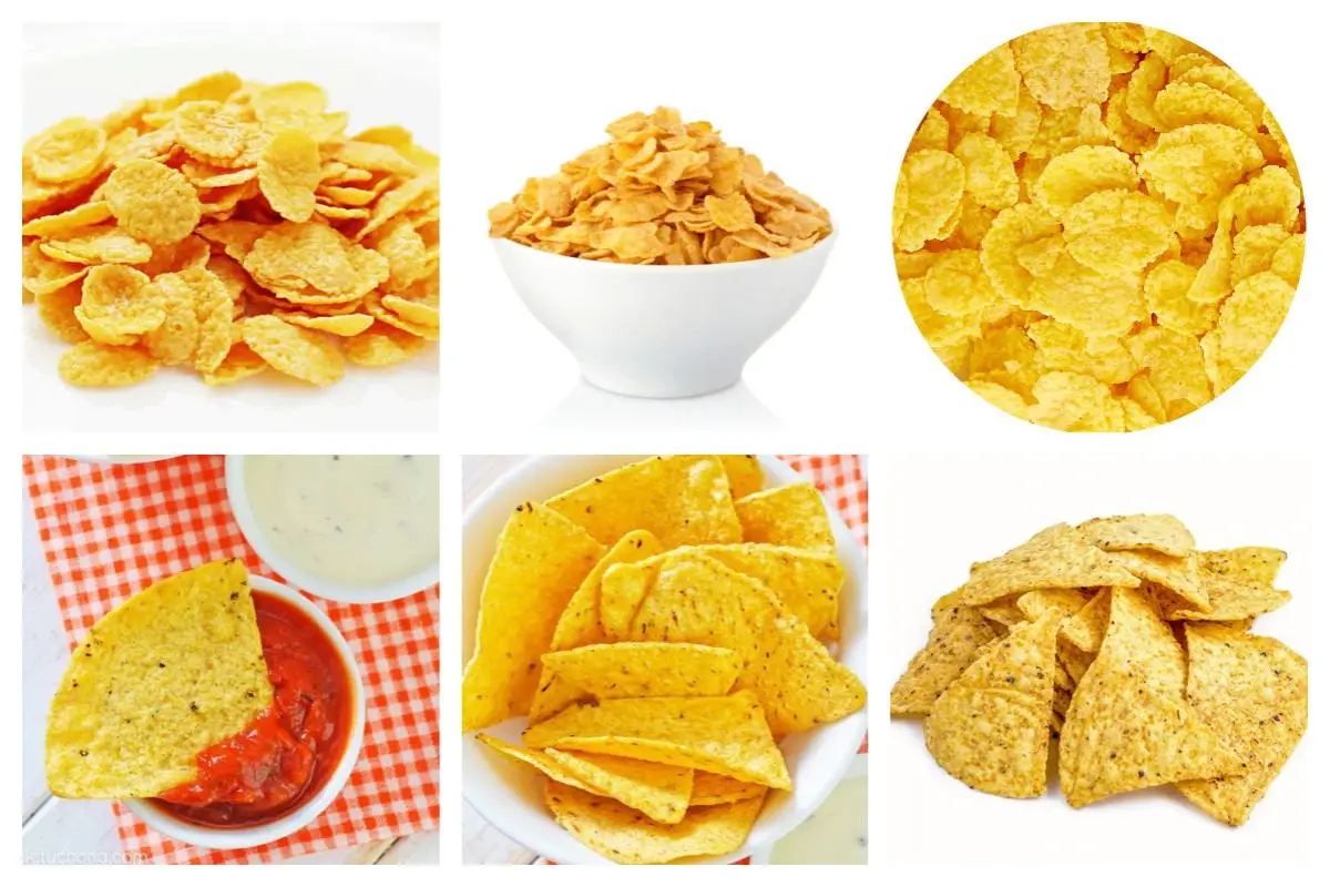 Automatic corn chips machine double screw extruder Nacho Chips processing line