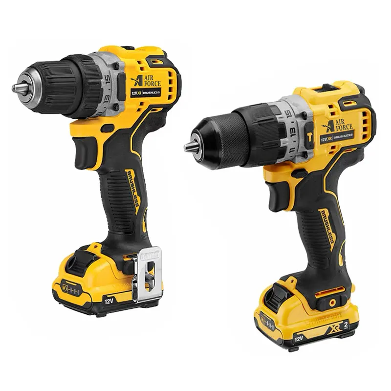 AIRFORCE 161mm Drilling two Capacity 12V Brushless Torque Professional Percussion Drill 20V Electric Wireless Impact drill
