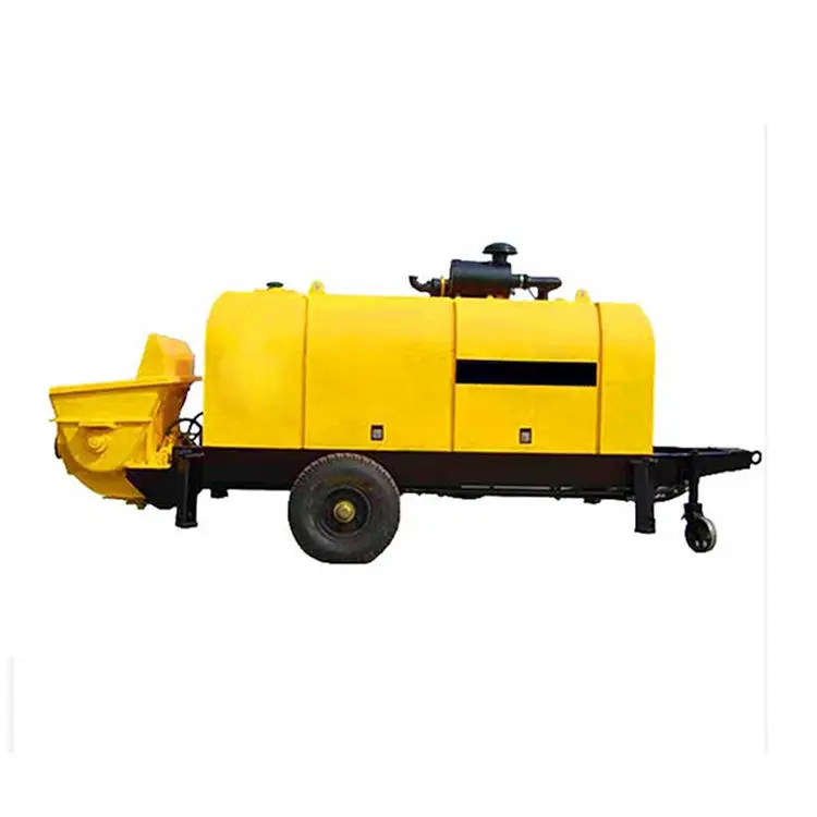 Diesel Engine Trailer Concrete Pump 50M3 H Electric Mini Concrete Pump Machine, Mini Concrete Pump , Concrete Pump For Sale