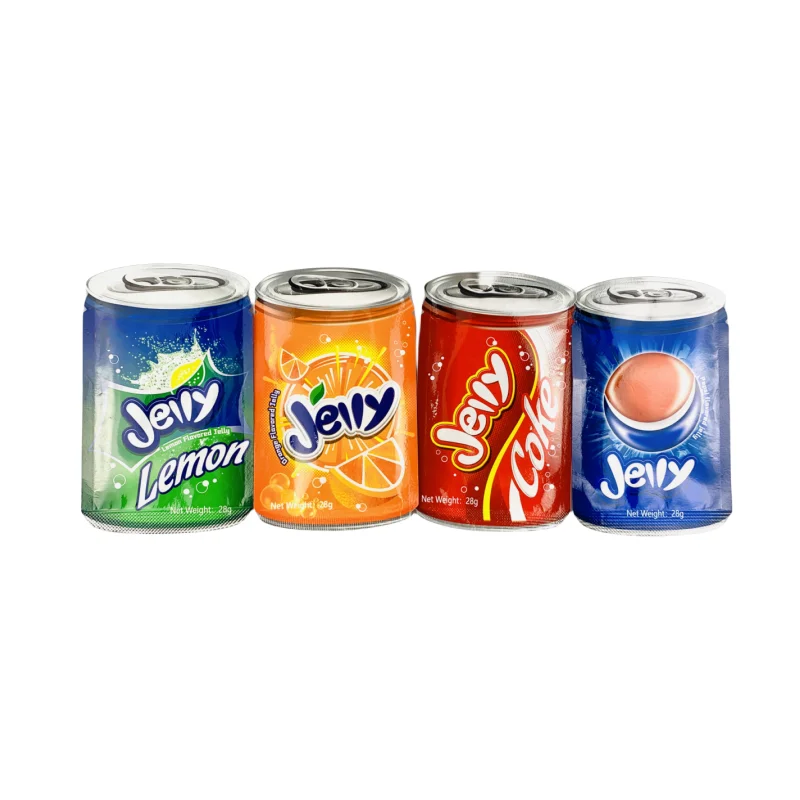 Hot Selling OEM Soda flavor Jelly Piece Sweet Gels soda flavor jelly pudding Soda beverage jelly plates