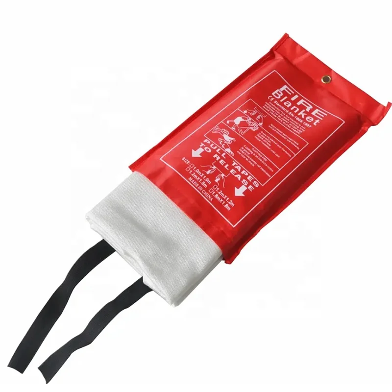 1m*1m 100% Fiberglass Fire blanket Reusable Fire Fighting Equipment Fiberglass Cloth Fire Blanket Roll for kitchen Laboratory