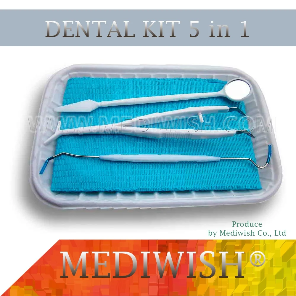 Disposable Dental instrument kit 3 in 1 or 5 in 1 dental set