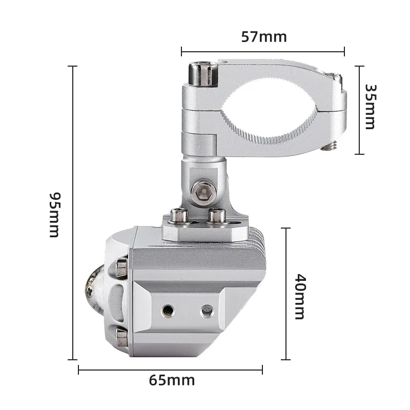 High Beam Spotlight Bike Motorcycle Led Auxiliary Light Dual Color Led Mini Light Fog