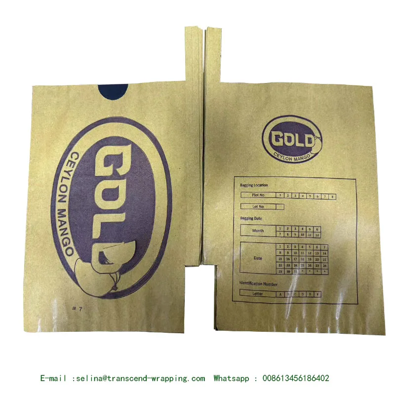 Srilanka  Blue and Yellow  Mango bag Double Layers Mango fruit Protection bag