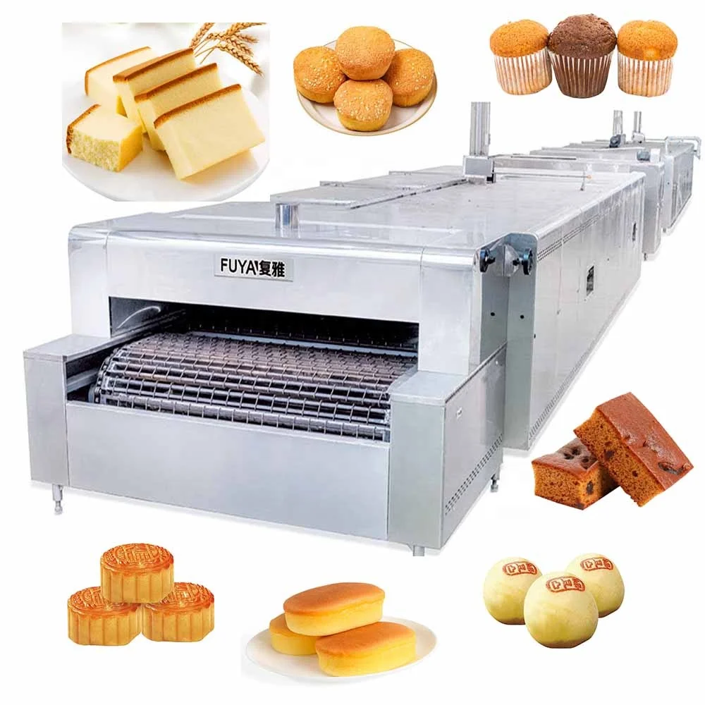 Industrial Automatic Bakery Tunnel Oven For Cake Cupcake