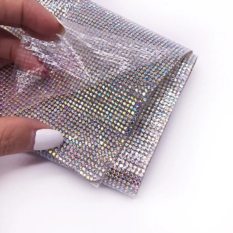 Custom Diamond sheet Rhinestone Sheet hot fix crystal sheet wholesale