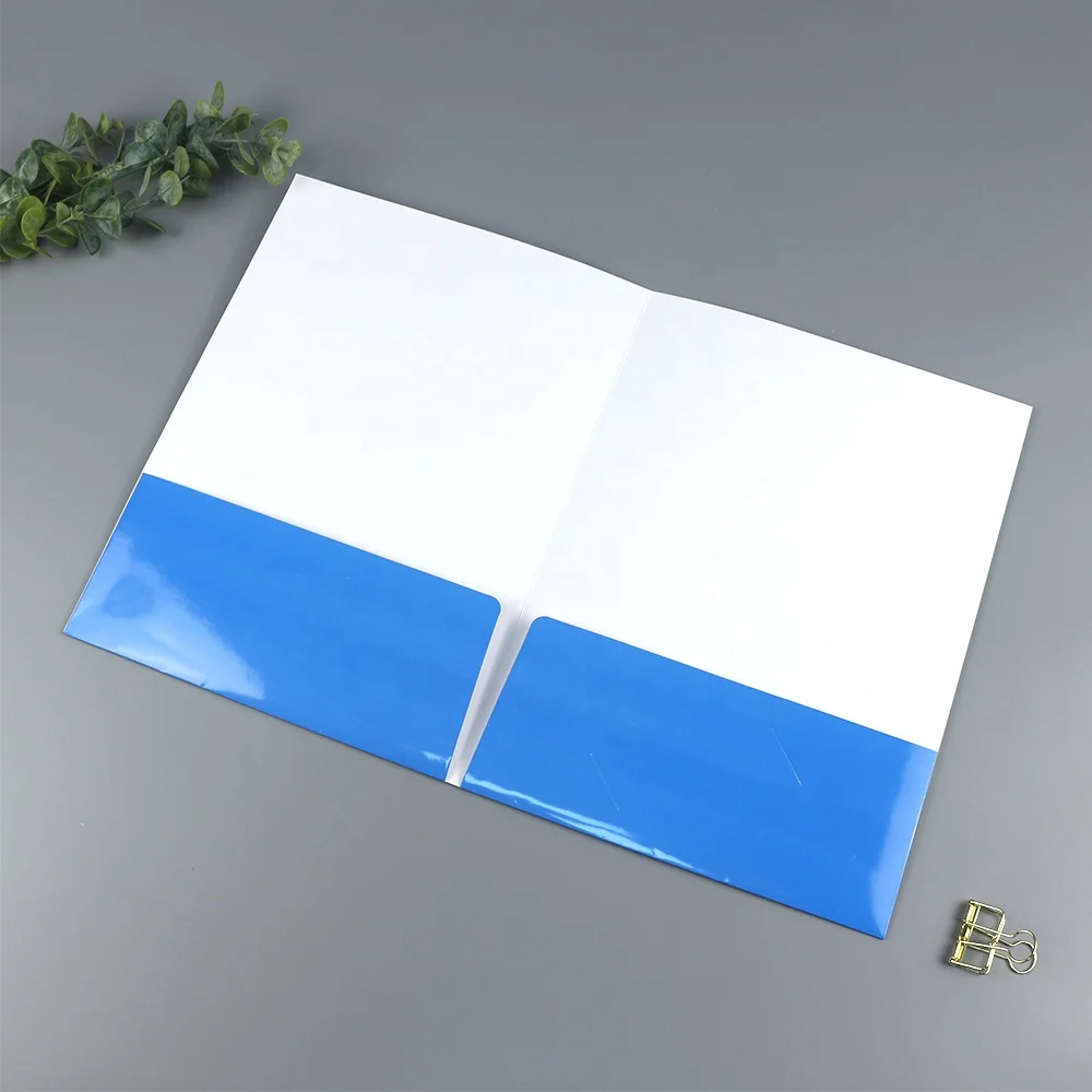 China factory Printing A4 A5 Paper Document Presentation File Folders Custom Logo for File and Business Folders with Pockets