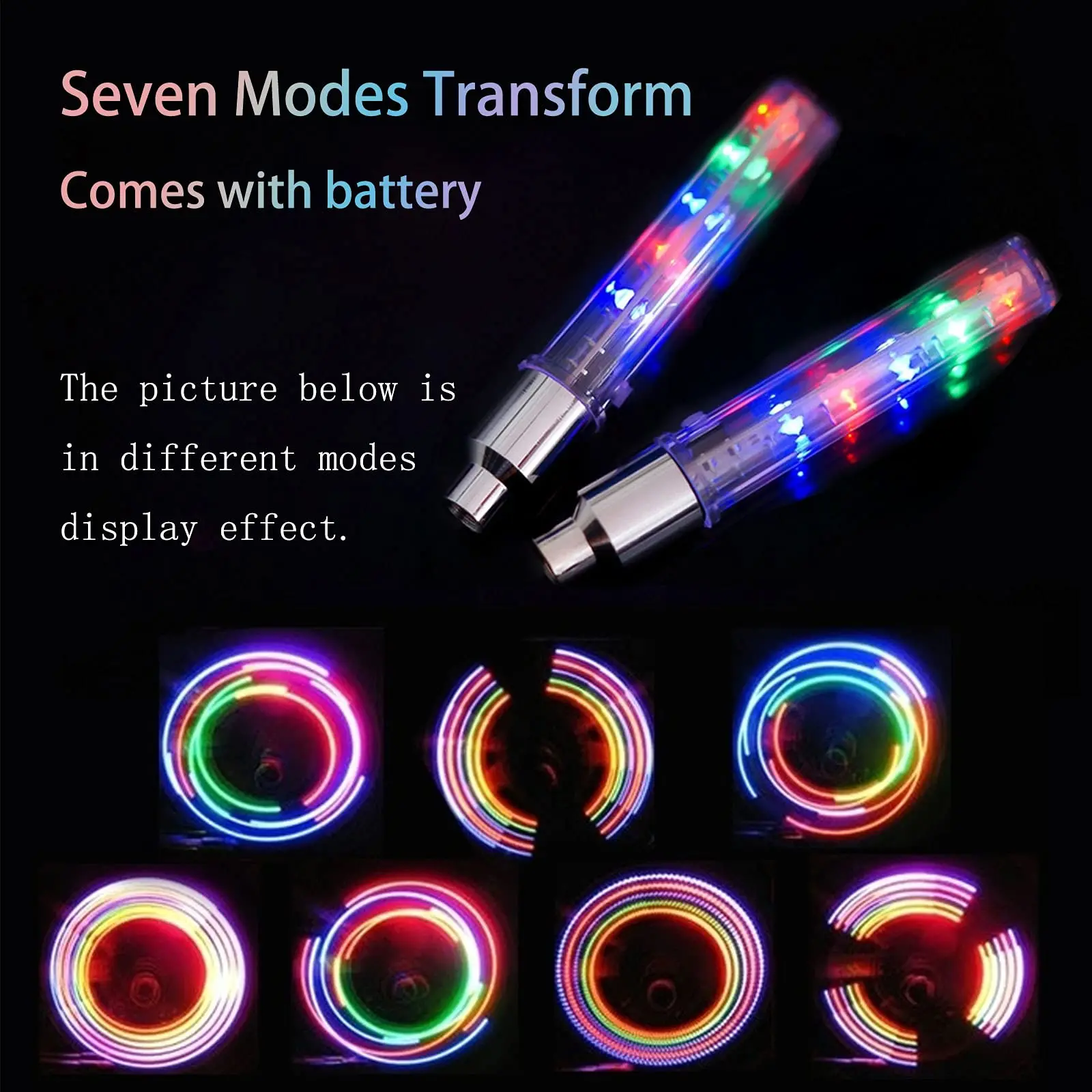 Multicolor Bike Tire Lights Waterproof Cycling Wheels Lights Safety Motorcycle Bicycle Accessories Lamp Led Bike Wheel Lights