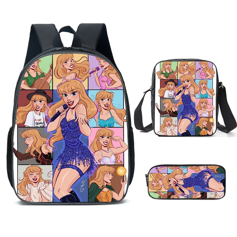 Taylor Swift school bags middle school students and backpacks for girls bag 3pcs/set 3D print taylor swift backpack