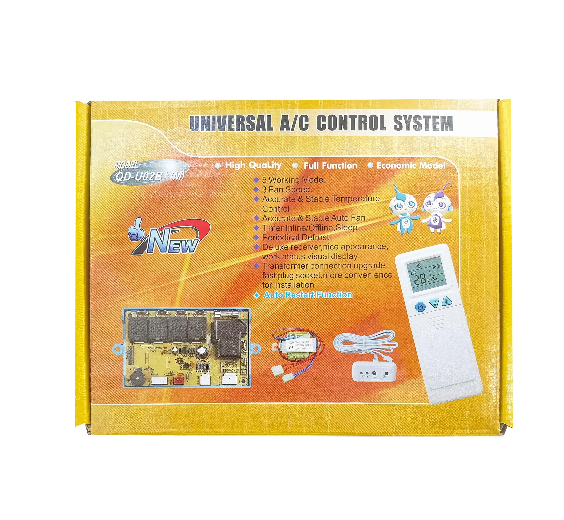 QUNDA QD-U02B +(M) части кондиционера воздуха кондиционер место + универсальный A/C система управления для системы кондиционирования