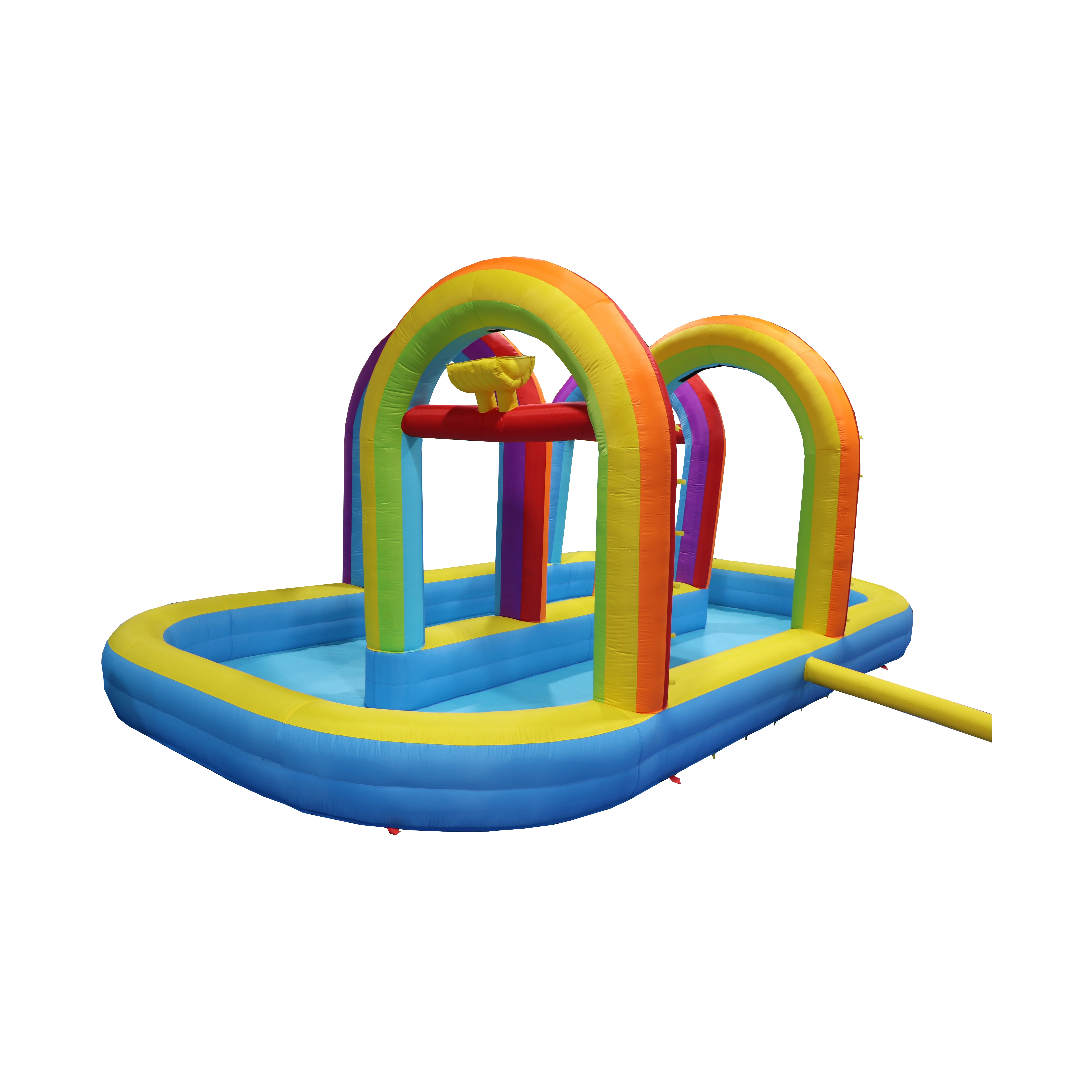 Inflatable Water Pool With Inflatable Baby Boats And Inflatable Swimming Rings With Blower Factory Outlet