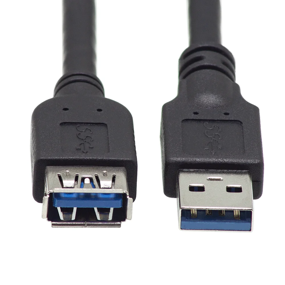 USB Extender Cord Data Transfer USB 3.0 Extension Cable a Male to Female 1M USB3.0 Extension Cable 4 Times Blue 12months