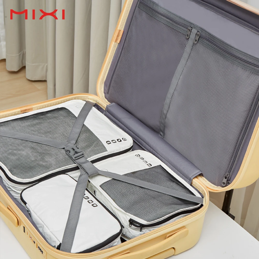 Mixi Custom Travel Trolley Carry On Suitcase Universal Spinner Wheels Rolling Smart TSA Lock PC Luggage Suitcase
