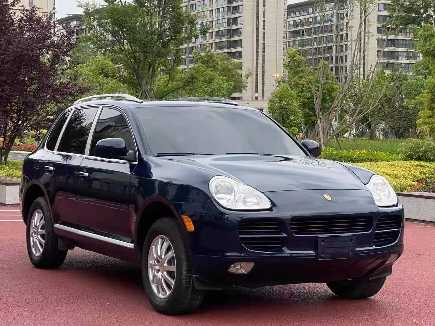 2006 лет синий 3.6L левый руль используемые автоматические электрические автомобили для Porsche Cayenne автомобильное б/у