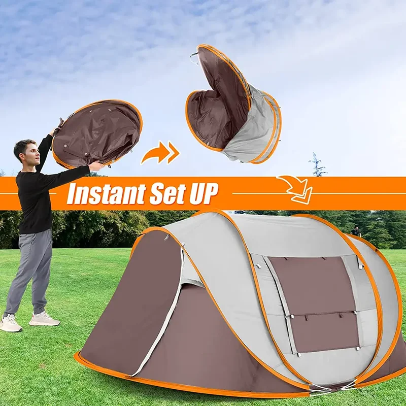 Outdoor Pop Up Tents Instant Automatic Family Camping Tents Tents For Camping Easy Carry & Easy Foldable