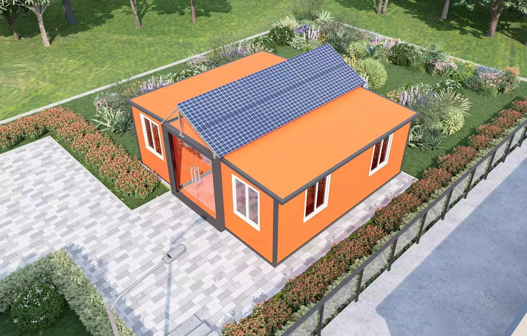 Manufactured in China expandable office folding container house home 20ft warehouse on hot selling