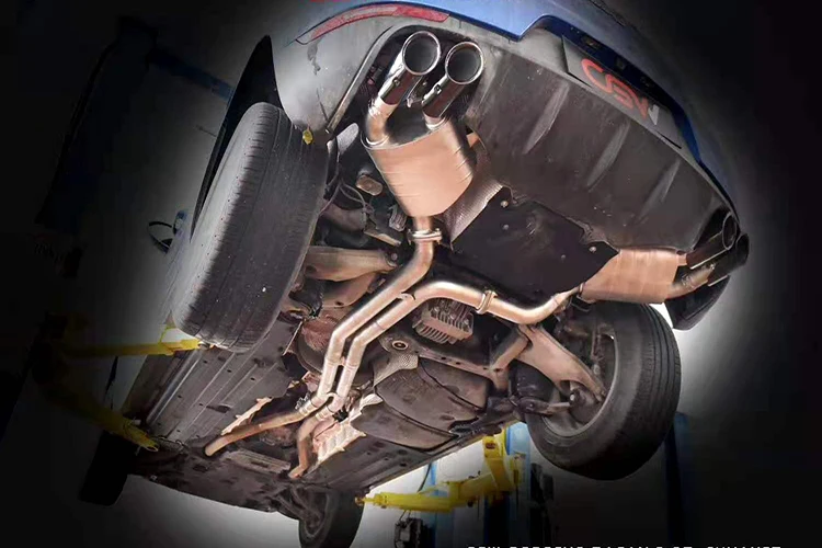 Full Set Carbon Fiber Exhaust Tips Air Valvetronic Muffler Exhaust 997 For Porsche 996 Exhaust