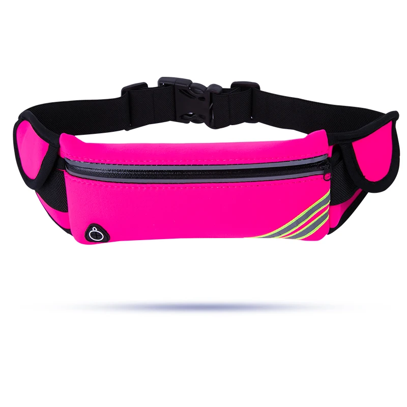 Free Sample Wholesale 2020 Colorful Custom Waterproof Running Waist Bag Belt Bag Reflective Running Belt