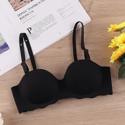 Wire Free Brassiere Female Lingerie One-Piece Seamless Gather Bra Women Underwear Adjustable Push-up Bralette Bra