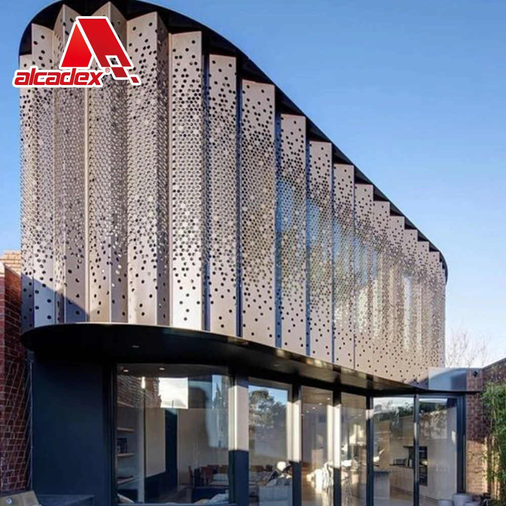 Customized 3D Pattern High Quality Aluminum Facade Panel Wall Cladding Exterior Building Decorative Solid Aluminium Panels