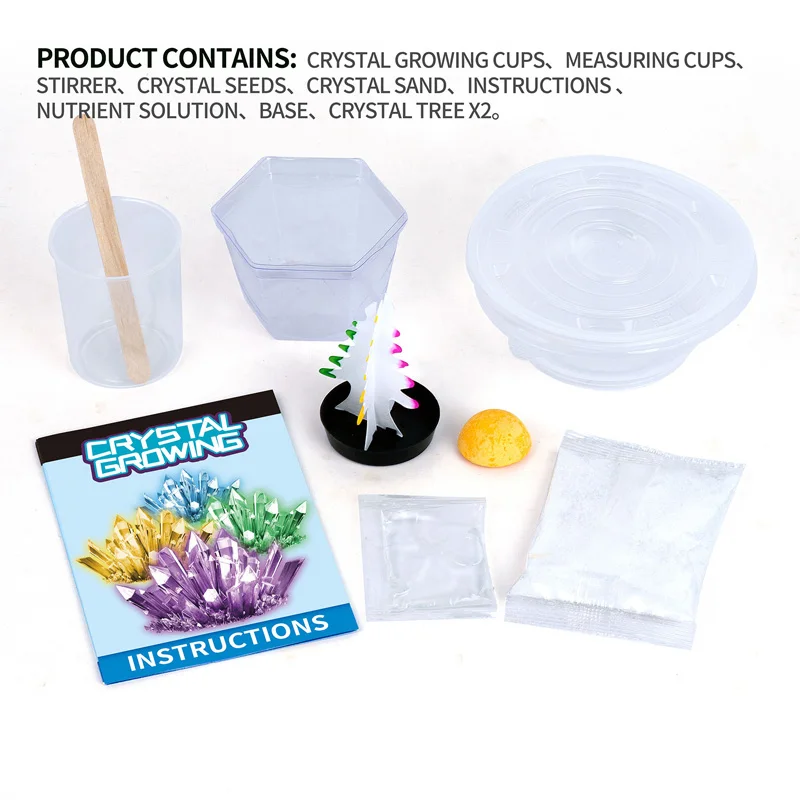 Amazing Crystal Growing Chemistry Set Lab Kit Stem Educational Kids Science Experiment Kit Toy for Kids