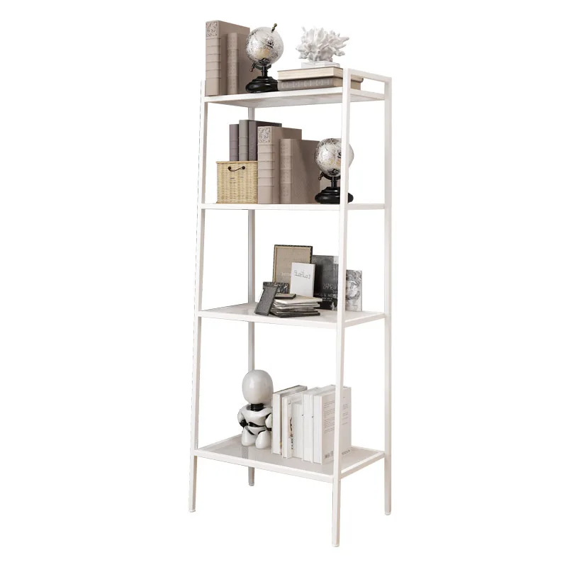 
Folding Bookshelf CabinetLadder 4-tier Bookshelf Bookcase And Storage Rack Ladders Style For Bookcase 