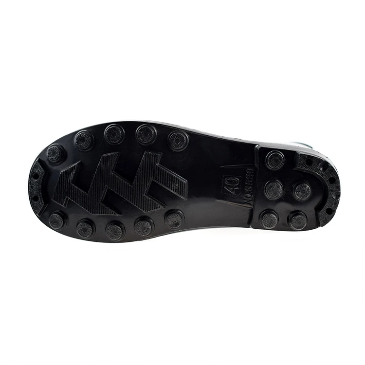 Factory labor rain shoes, safety rubber boots, anti-skid safety rain boots