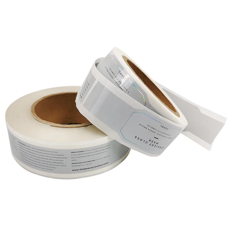 Wholesale Custom Security Label Glass Vial Hologram Sticker 3d Hologram Label for Bottle Waterproof Beverage Vinyl Custom Shapes