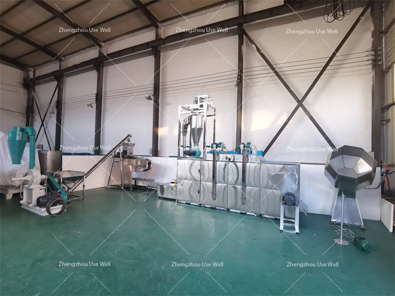 Automatic Drum Fish Food Octagonal Bucket Snacks Seasoning Flavoring Coating Machine With Oil Sprayer And Pump