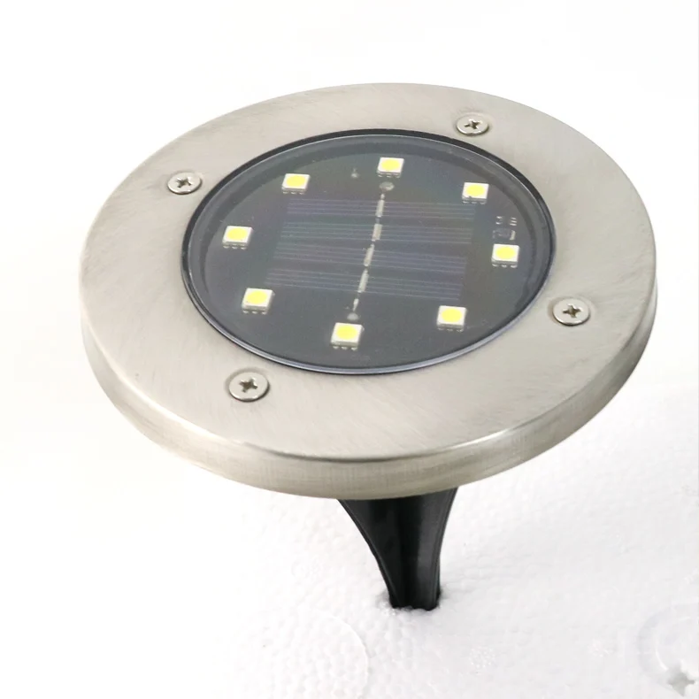 New product New Outdoor garden Lawn Buried Solar led underground lamp Four lamp bead