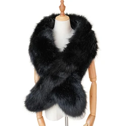 Превосходное качество, индивидуальный длинный шарф из искусственного меха, шаль для женщин, зимние теплые шарфы, шейный шарф, накидка из искусственного меха