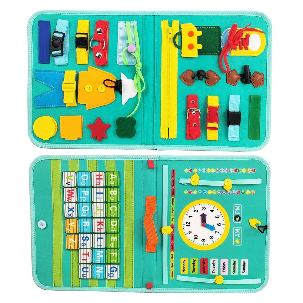 OEM custom montessori educational toys felt busy Board magic toy help develop intellect