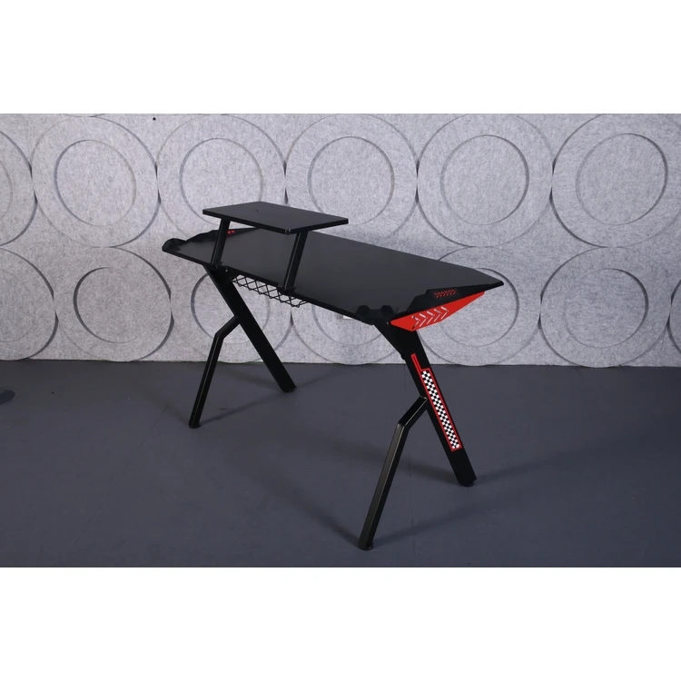 Wholesale Adjustable 1300*660*120mm Computer Office Desk Gaming Table  with Led Light