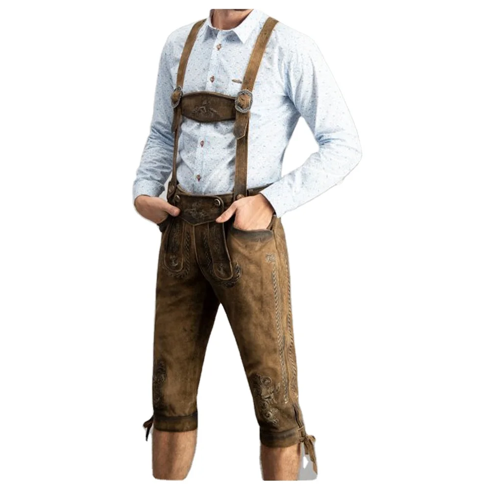 
Традиционный немецкий аутентичный Lederhosen для мужчин <span style=