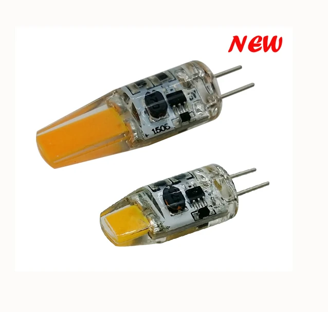 New Capsule Silicone G4 LED Silica COB Mini Spotlight 12V 24V Dimmable G4 COB Lamp Bulb